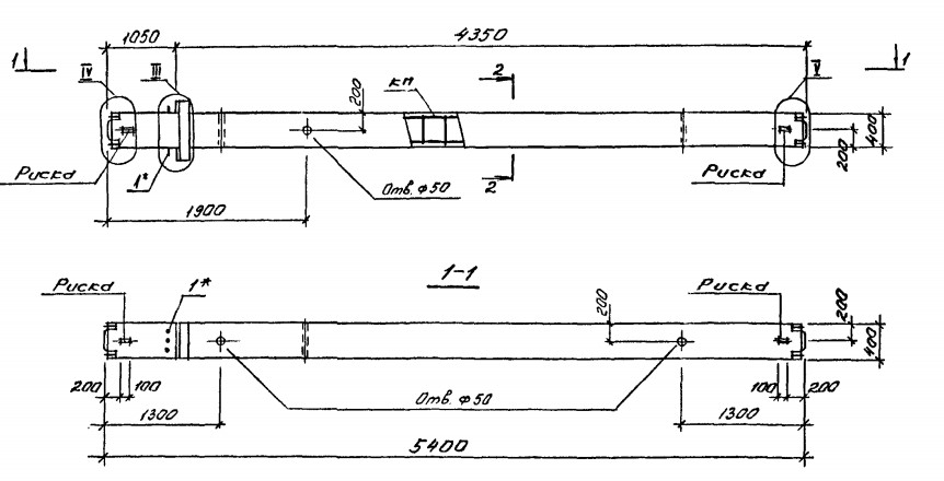 Колонна 1КСД 54-107 Серия 1.020.1-4