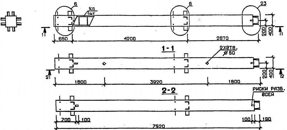 Колонна 2КВ 42.75-5-с Серия 1.020.1-2с/89