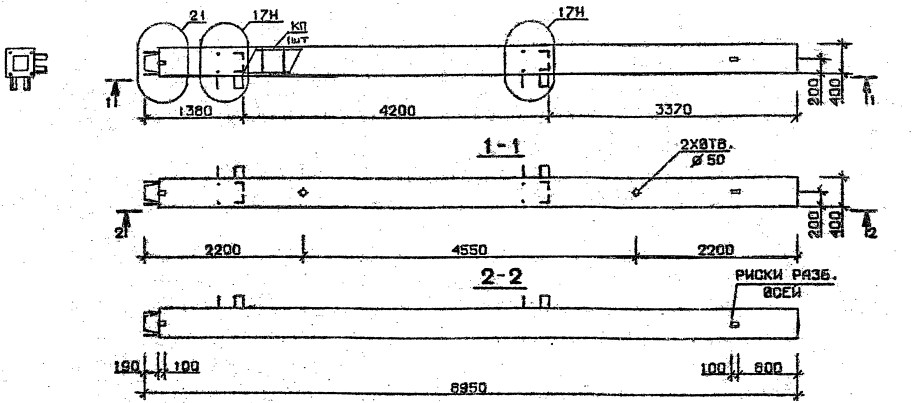 Колонна 5КН 33.89-3-н Серия 1.020.1-2с/89